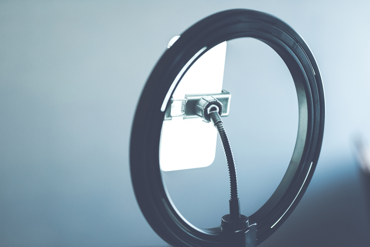 スマホとリングライト