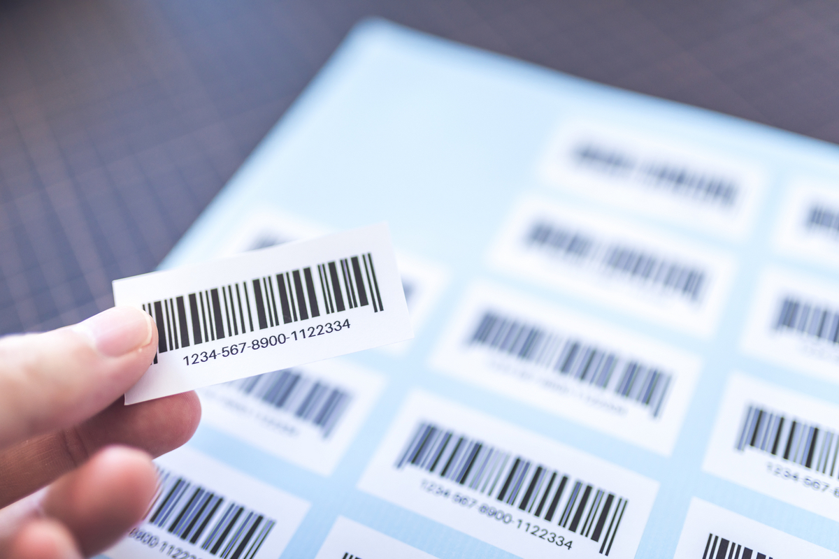 バーコードのシール