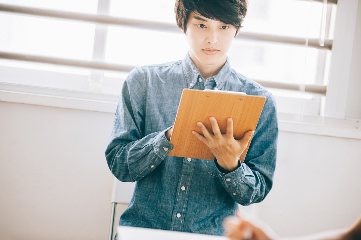 バインダーに書き込む