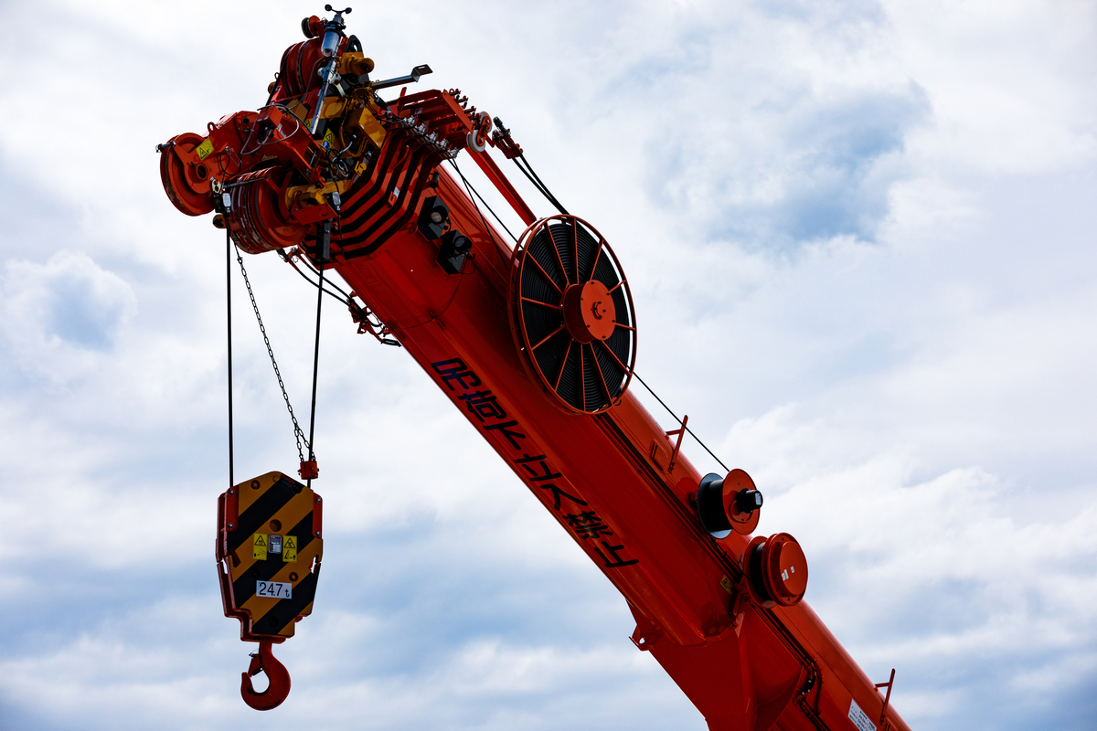 クレーンのアップ