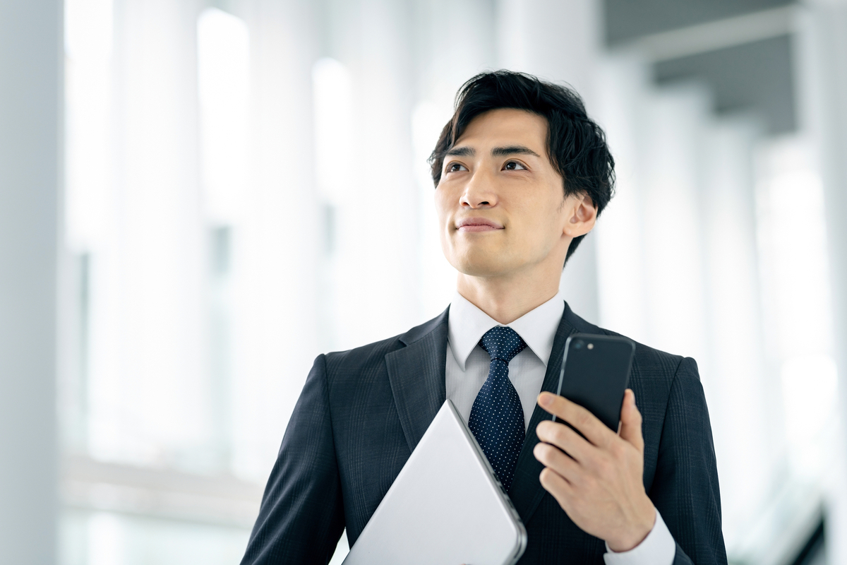 前向きなビジネスパーソン