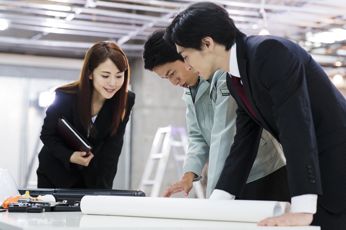 建設会社の会議