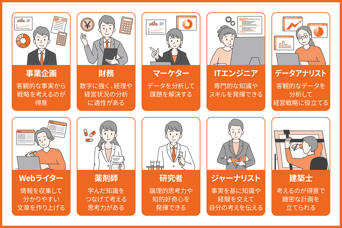INTJ（建築家）の適職10選と向いている理由