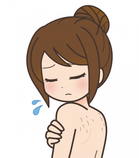背中うぶ毛処理 背中うぶ毛処理