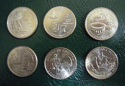 アメリカ記念硬貨】50州25セント硬貨/State Quarters/まとめて103枚