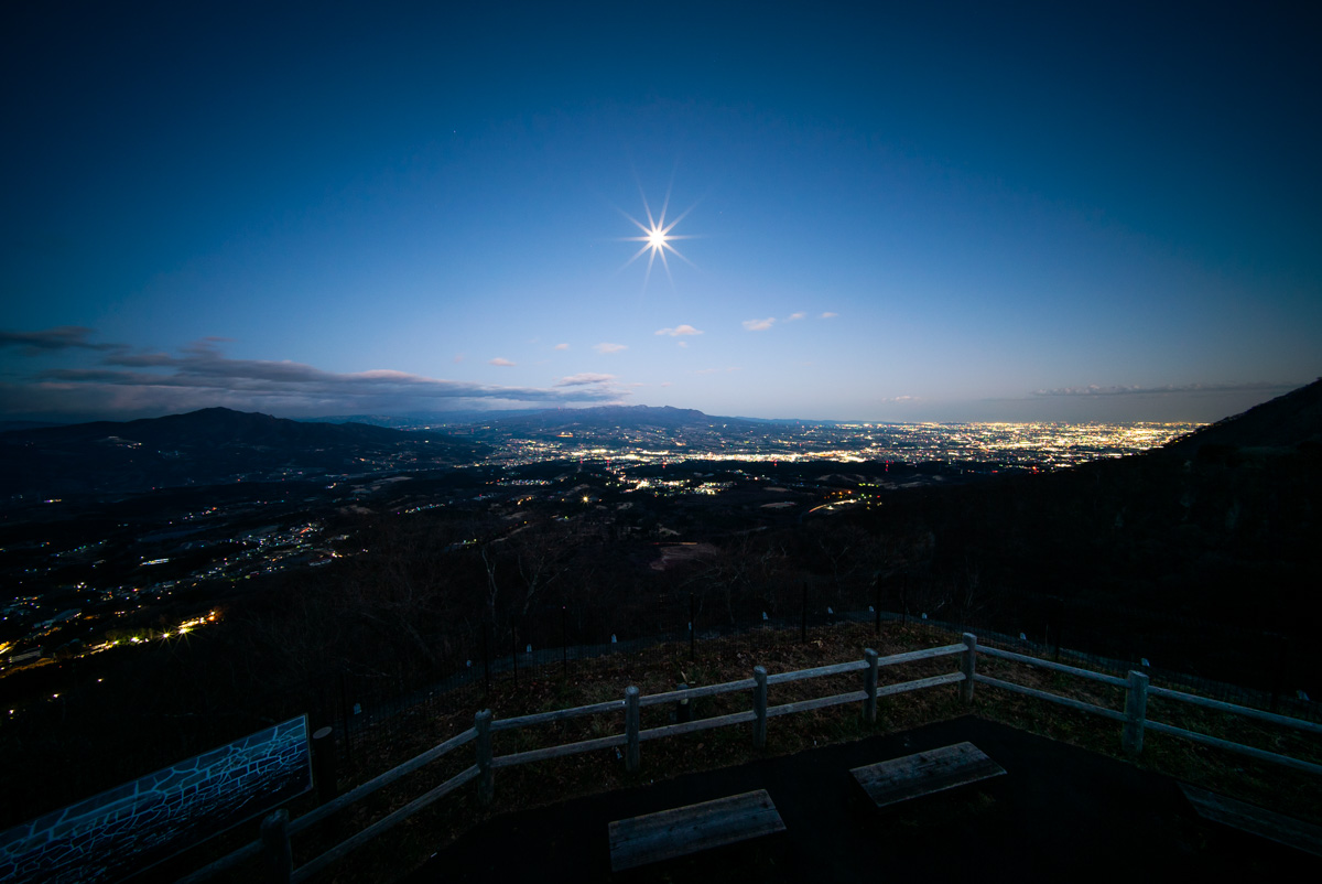 上之山展望台からの夜景