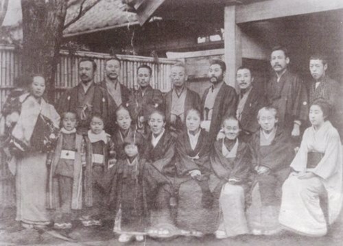 日露戦争出征記念写真撮影 紅葉山於 明治37年6月