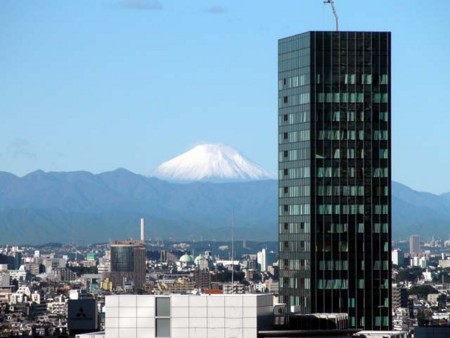 台風20号一過の富士山