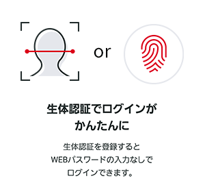 アコムのスマホアプリは、指紋認証や顔認証を利用してログイン