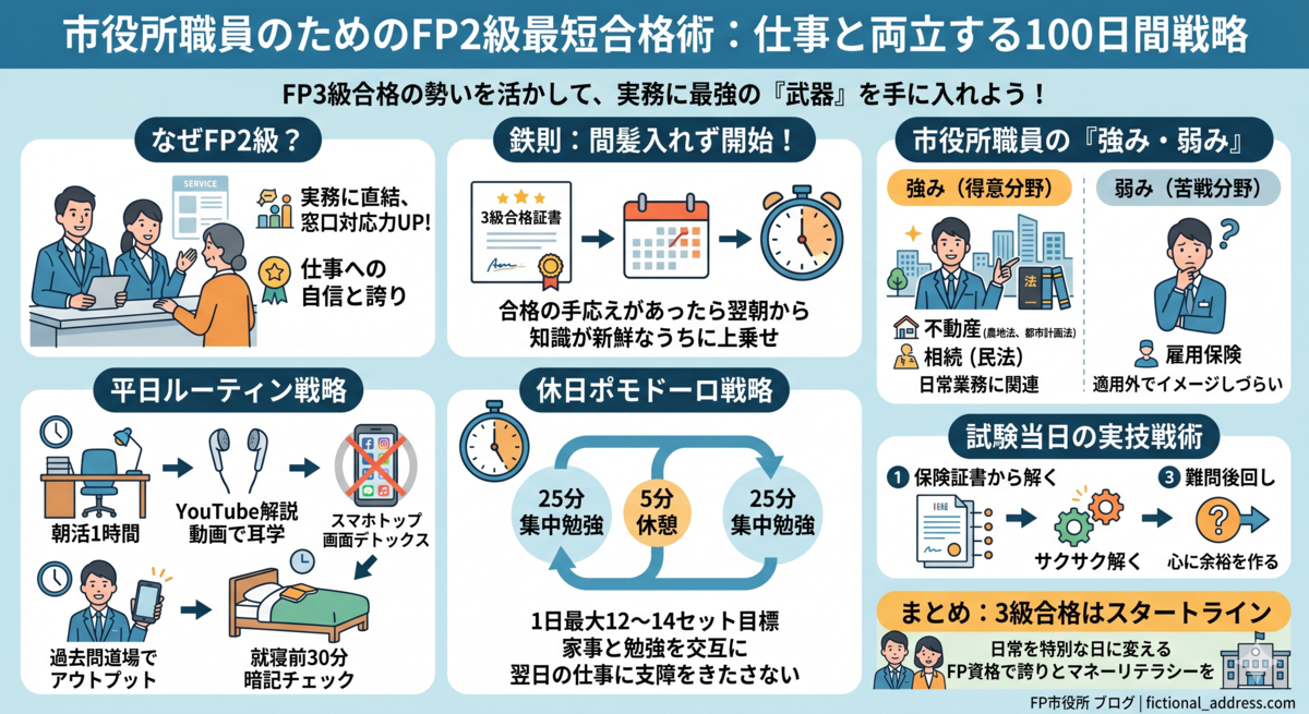 市役所職員のFP2級合格体験記