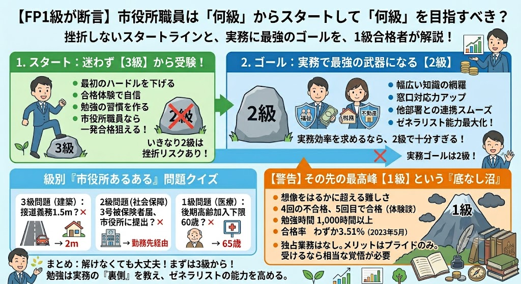 FP試験、何級がゴール?スタートは?