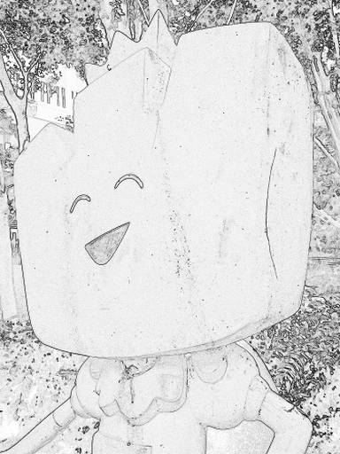 謎キャラ線画 謎キャラ線画