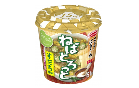 エースコック「スープはるさめ ねばとろっと すだち風味」新発売