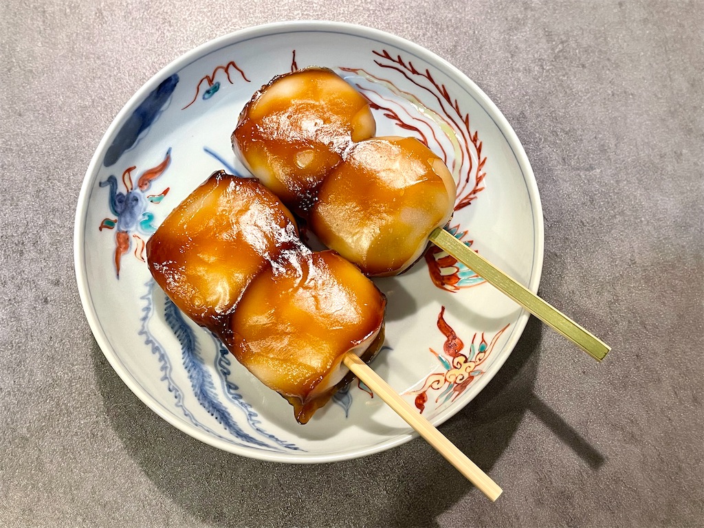 富久屋』牡丹だんご。デパ地下催事で見つけたあんこ入りのみたらし団子