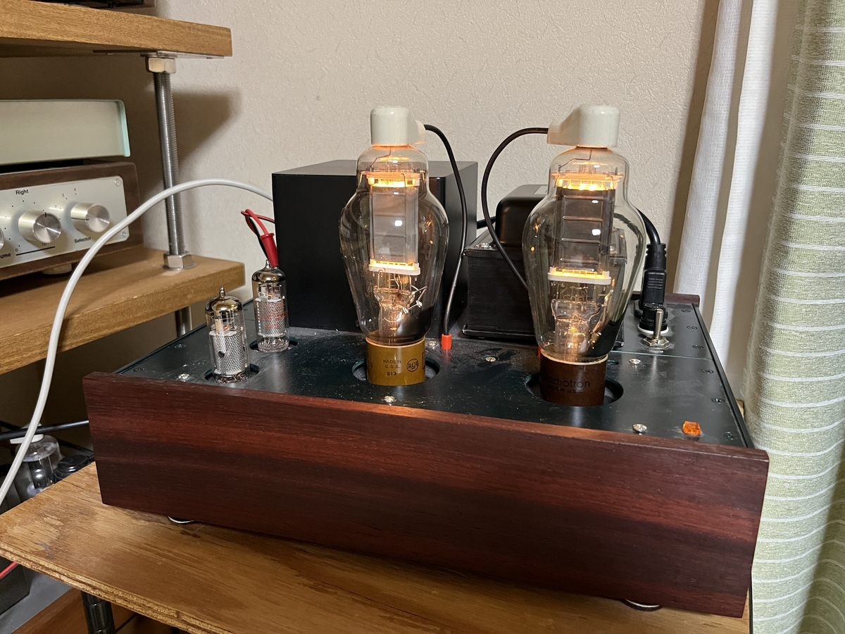 自作 真空管パワーアンプ 811送信管　動作品 Build your own rack-mount 1U thin vacuum tube power amplifier for