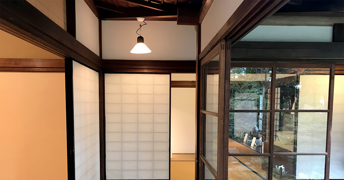 島田市博物館分館、廊下から