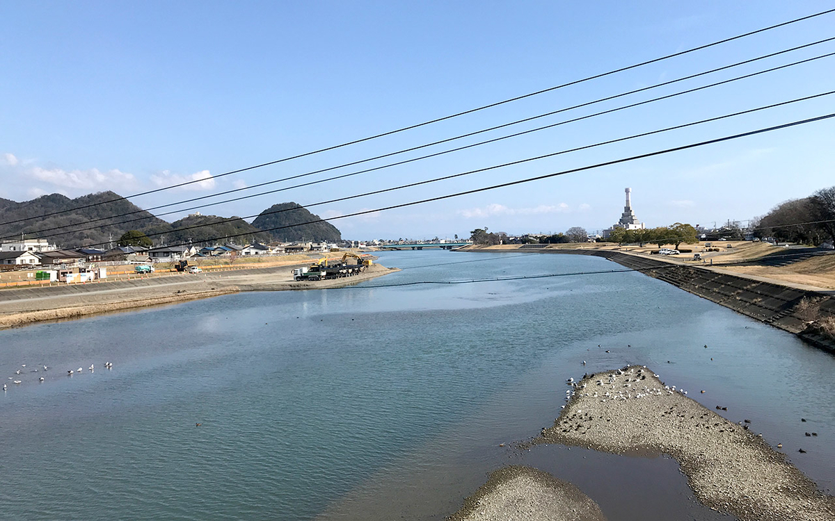 入江橋から瀬戸川河口方面