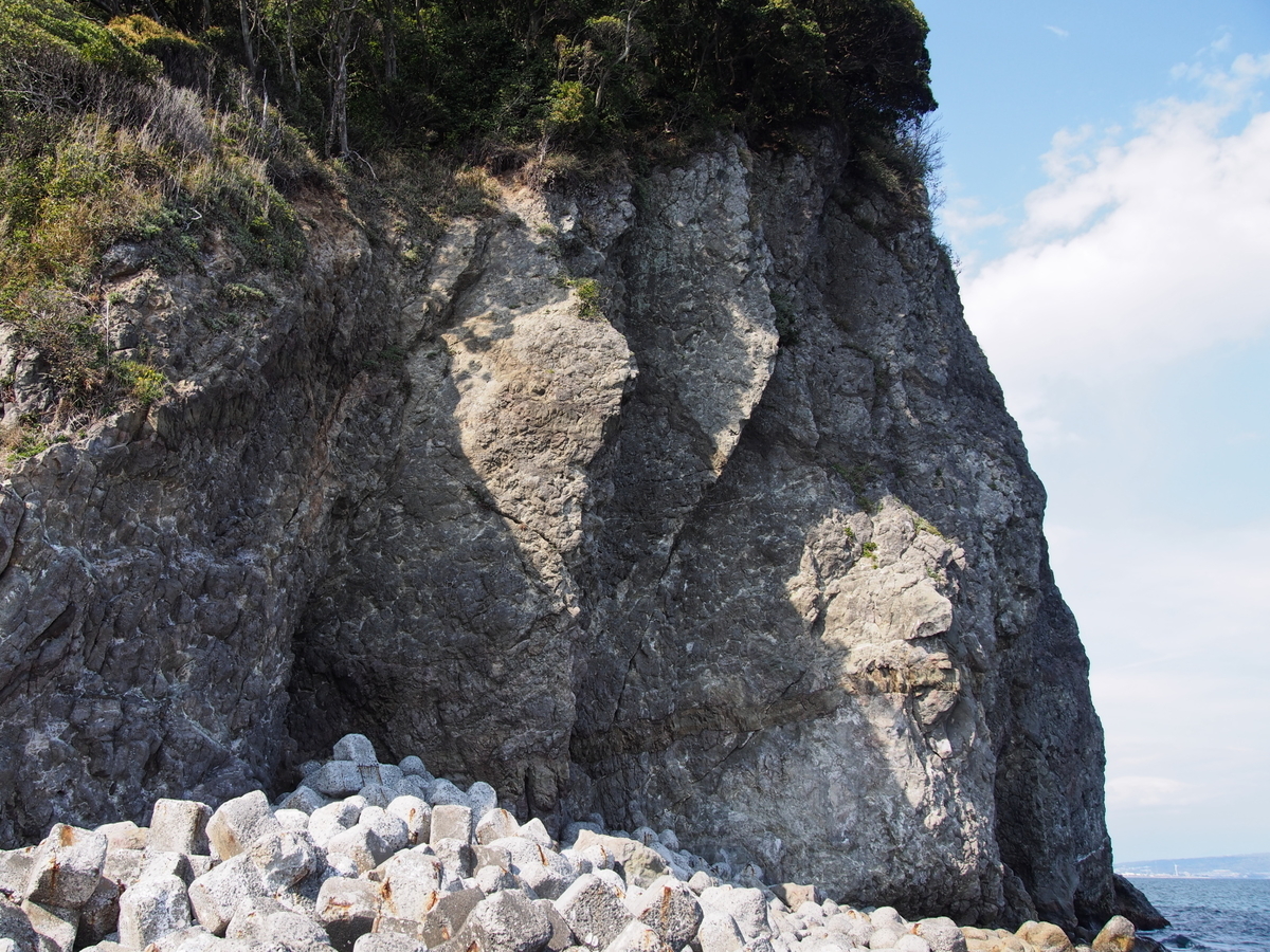 虚空蔵山の岩壁