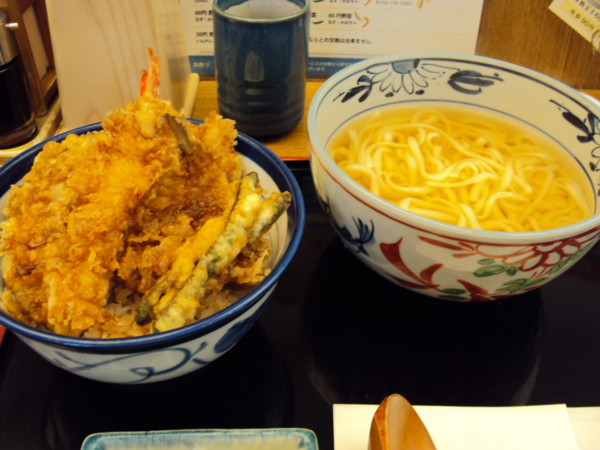 てんや 天丼＋うどん（普通サイズ）