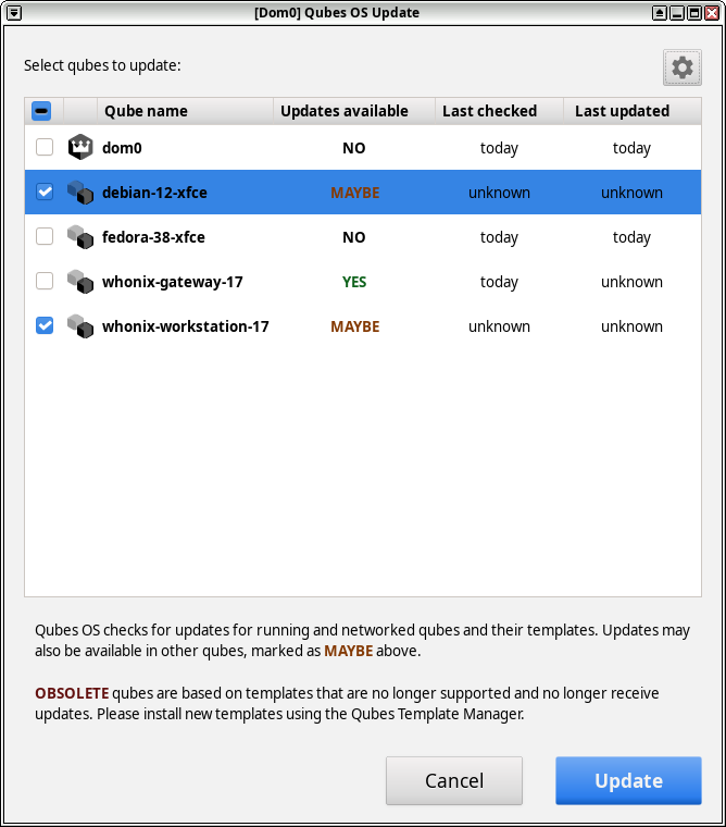debianテンプレートなどを手動でアップデート