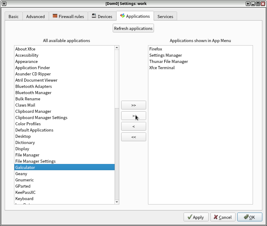 workキューブで Galculatorアプリを使えるようにする