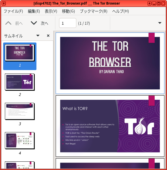 新たにディスポーザブルが作られその中でPDFが開いた