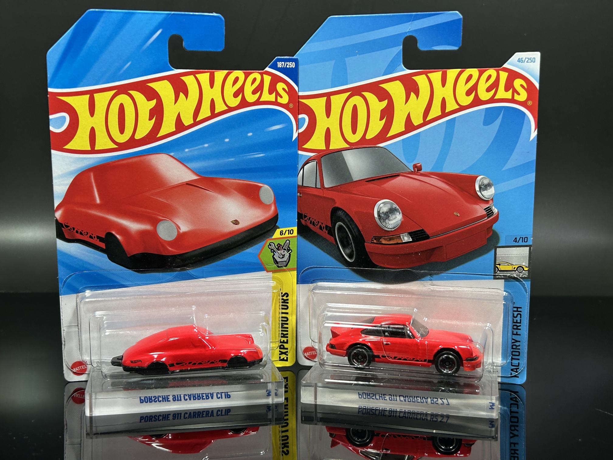 MATTEL ホットウィール クーペクリップ ポルシェ911 ＆ ミステリー