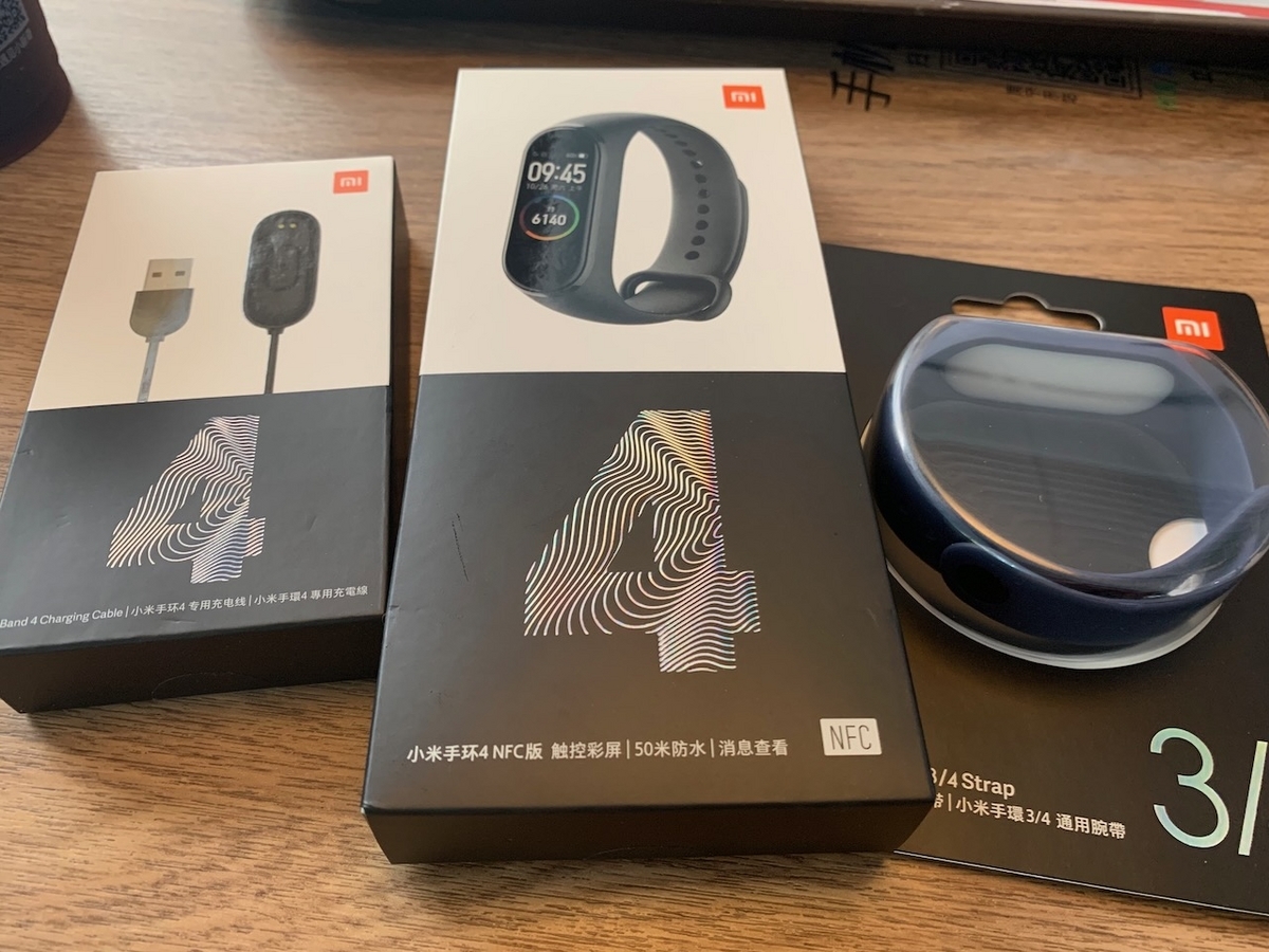 mi band4の購入時の様子