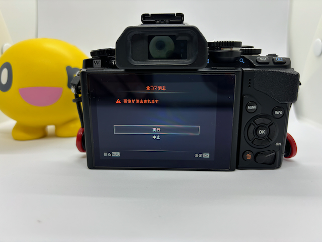 OLYMPUS E-M10のSDカードの全コマ削除を利用した