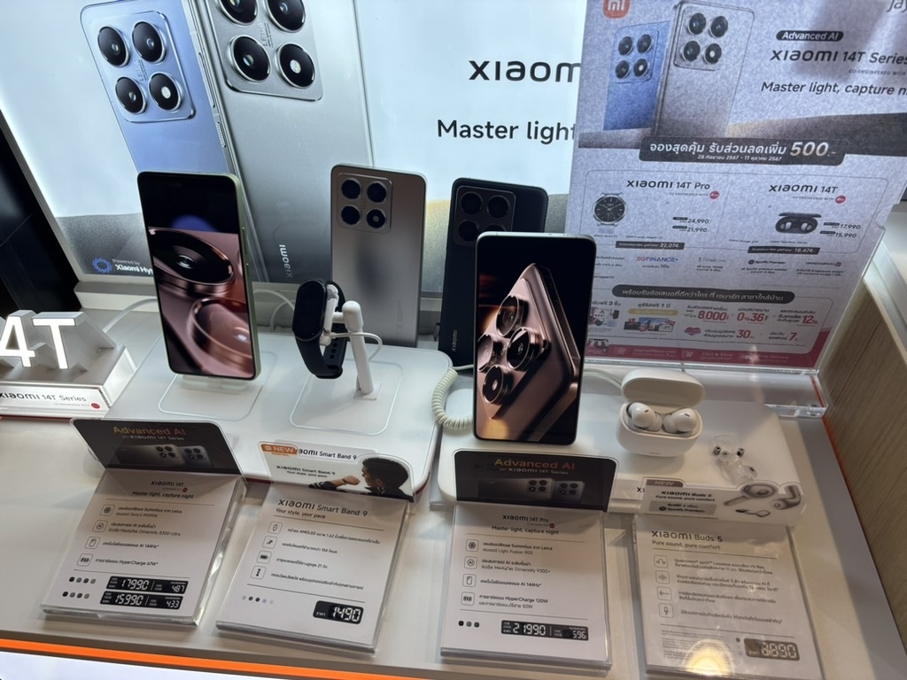 タイのショッピングモールで見かけたXiaomi 14Tシリーズ