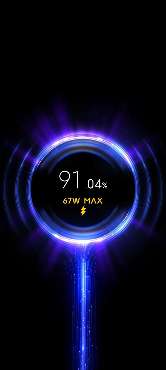 Xiaomi 14Tで67Wのハイパーチャージする様子