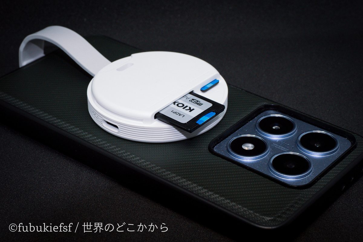 magsafeの磁石のついたケースを装着したXiaomi 14Tに装着したところ