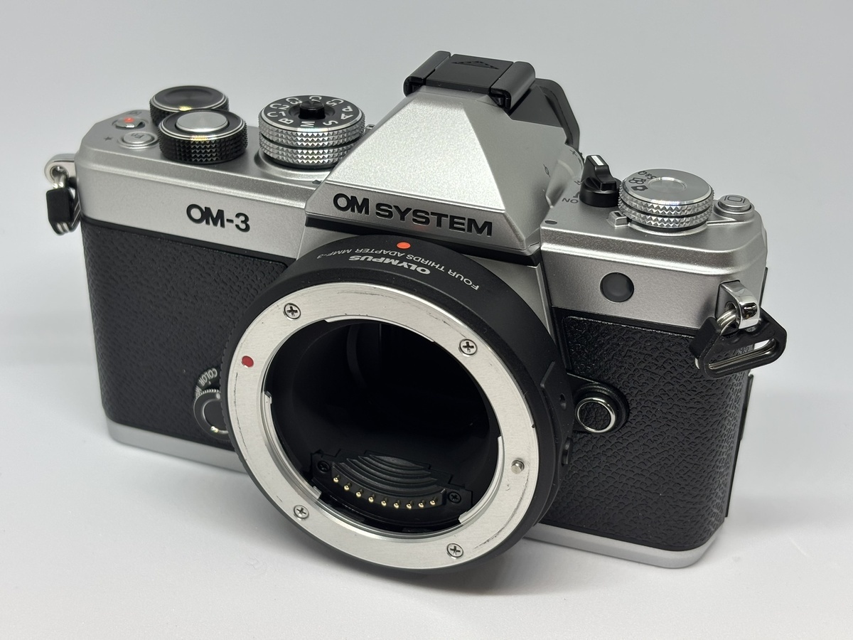 OM-3にフォーサーズアダプターMMF-3を装着してみた