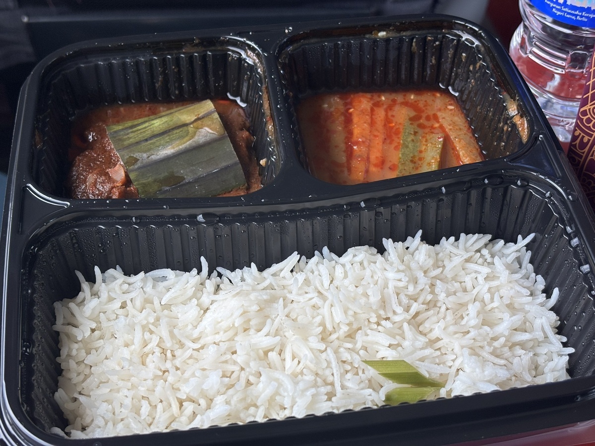 中身はおそらくカレーだった