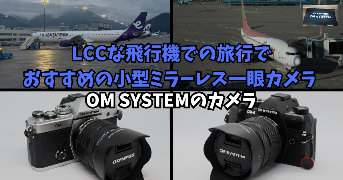 LCCな飛行機での旅行でおすすめの小型ミラーレス一眼カメラ | OM