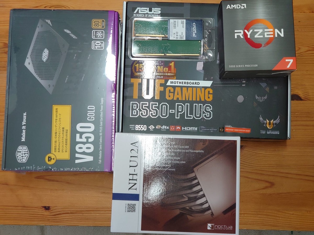 AMD Ryzen 7 5800X ＋メモリ＋1050w電源＋ケース AMD Ryzen 7 5800XT W/Wraith Prism Cooler BOX (Zen3) 100