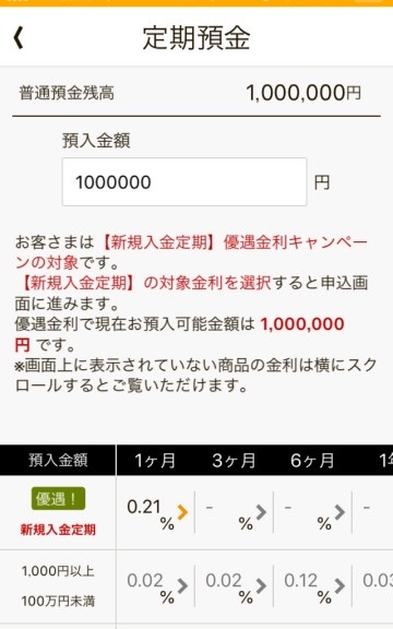 他行からの資金移動で優遇金利がうけられる楽天銀行の定期預金