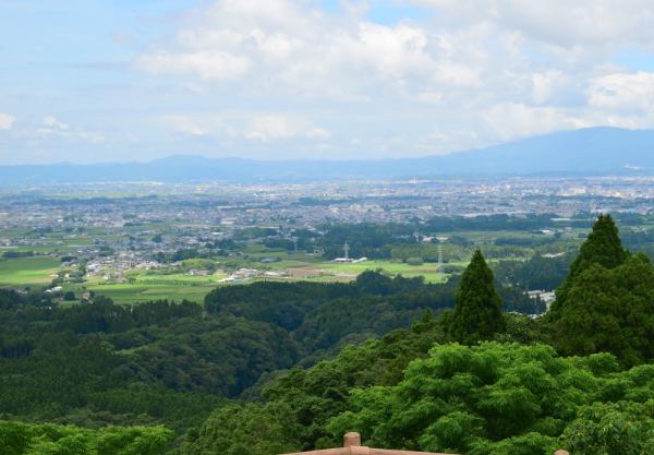 都城市を一望