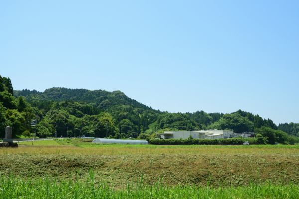 田園風景に横たわる山城跡