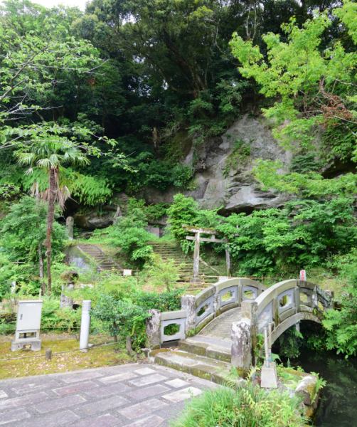 寺院の庭園跡