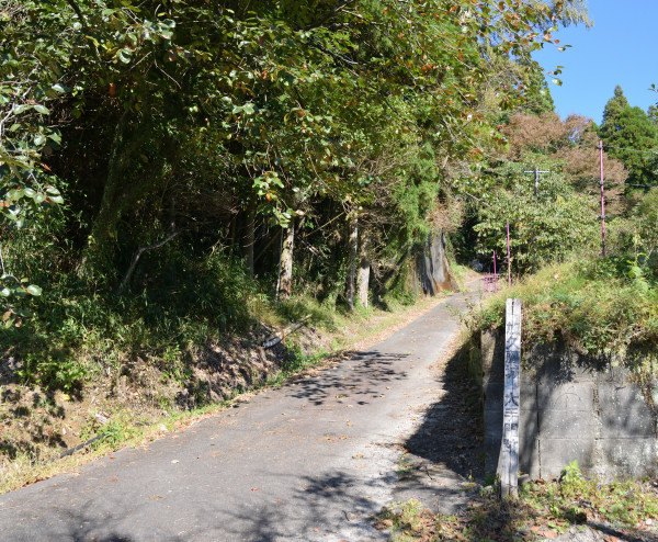 山城への登り口