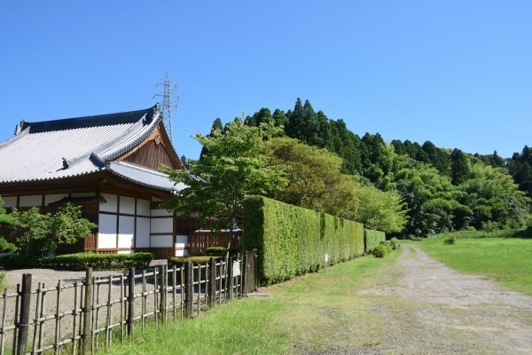 復元された館と山城