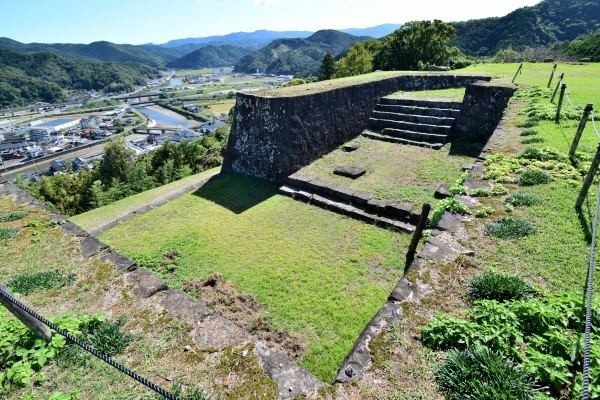 城跡の麓の街並み