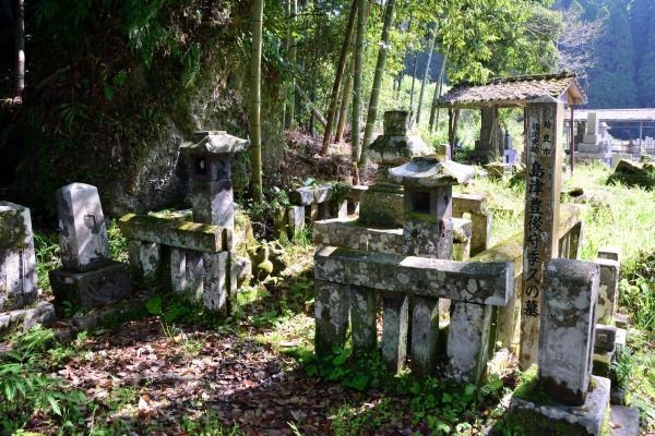 古い墓塔「島津豊後守季久の墓」