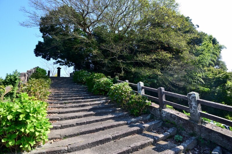 城跡の石段