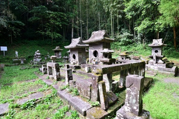 立派な墓石群