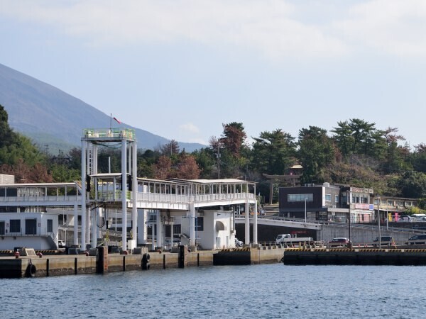 桜島フェリーのターミナル