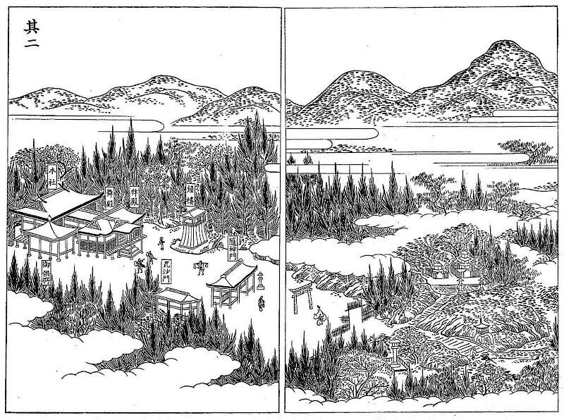 花尾権現社の絵図
