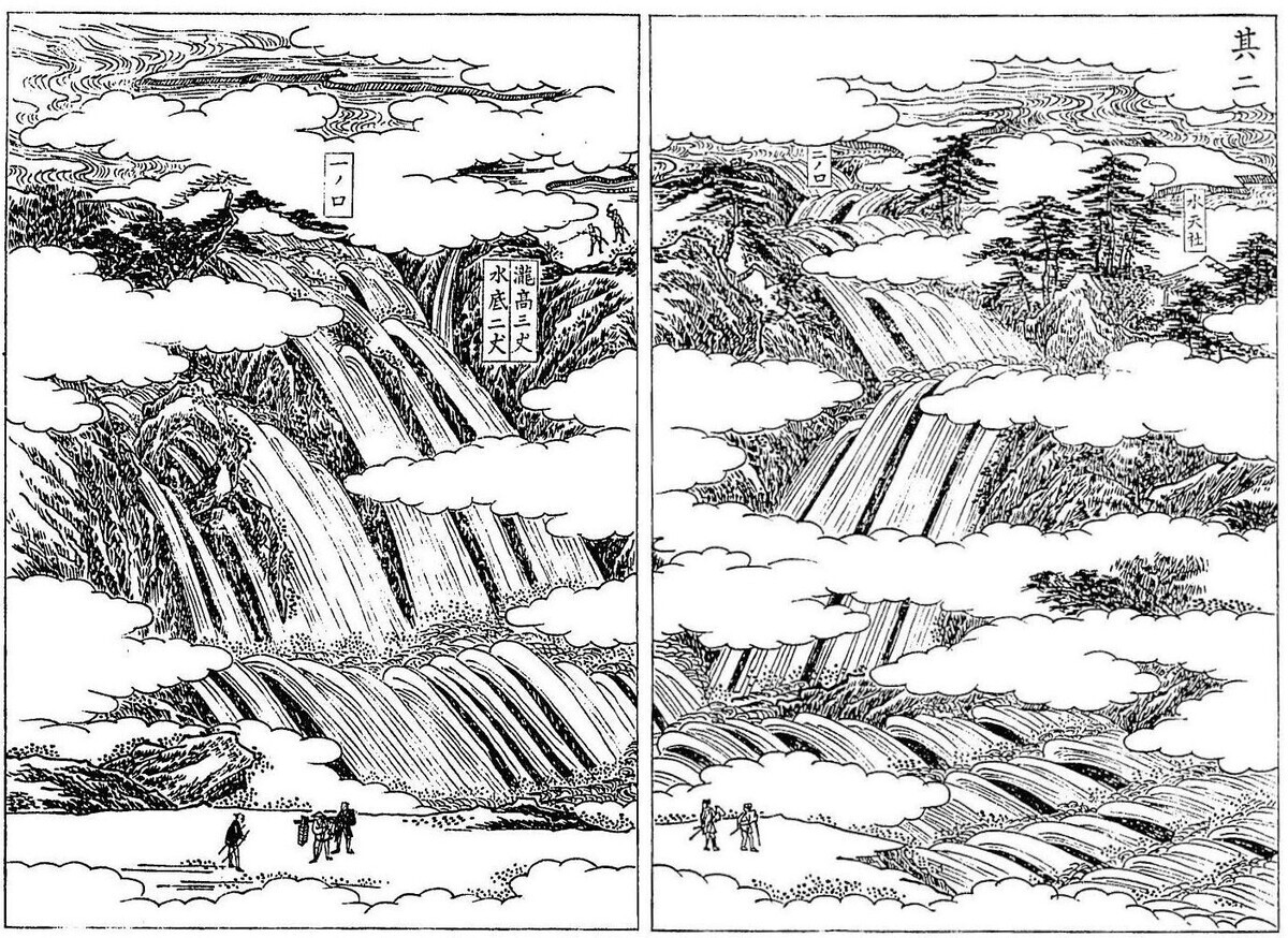 曽木の滝の絵図