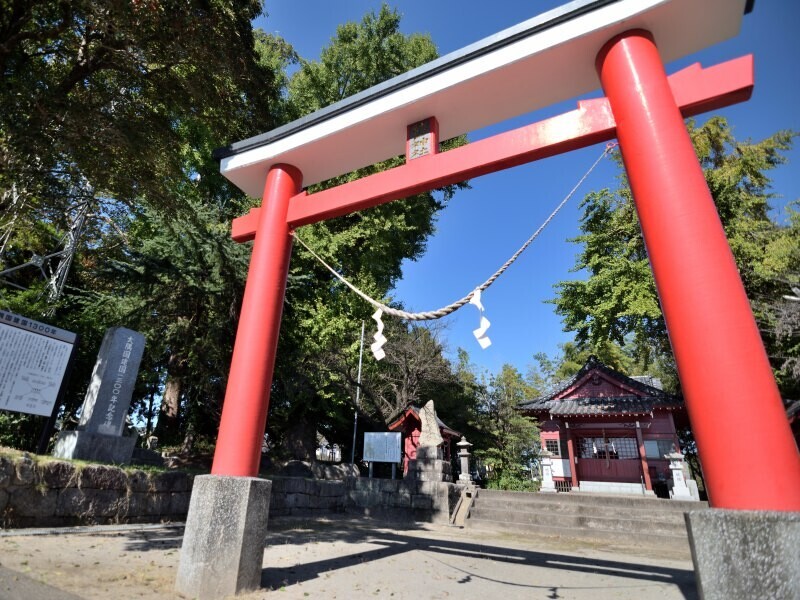 鳥居をくぐって奥へ